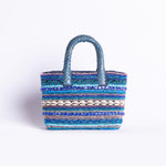 Load image into Gallery viewer, Small Seashore Snakeskin Pop tote