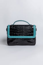 Load image into Gallery viewer, Colorblock Patent Lori Messenger Bag