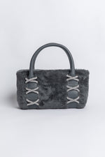 Load image into Gallery viewer, Small Faux Fur Kriss Wedge Tote 
