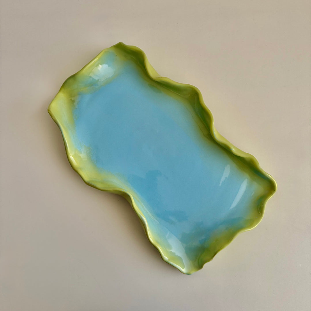 Curly Oval Flat Plate