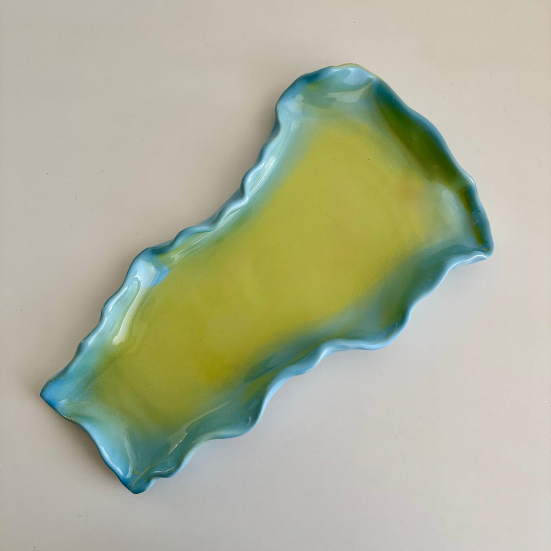 Curly Oval Flat Plate