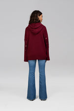 Load image into Gallery viewer, Shika Sequin Wool Hoodie
