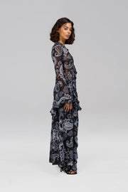 Zeina Paisley Ruffle Set