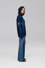 Load image into Gallery viewer, Shika Sequin Wool Hoodie
