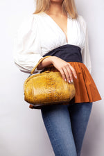 Load image into Gallery viewer, Mini Snakeskin Lady Tote
