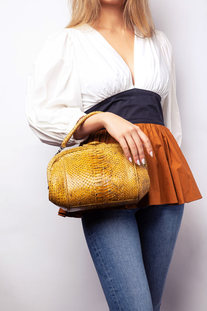 Mini Snakeskin Lady Tote