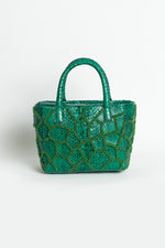 Load image into Gallery viewer, Medium Honeycomb Snakeskin Pop tote
