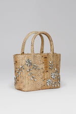 Load image into Gallery viewer, Diamond Flower Power Snakeskin Pop Tote
