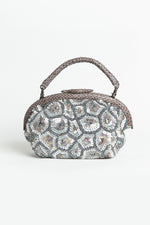 Load image into Gallery viewer, Mini Silver Honeycomb Lady Evening Bag