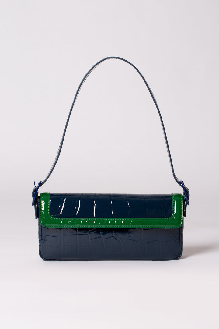 Colorblock Patent Lori Shoulder bag