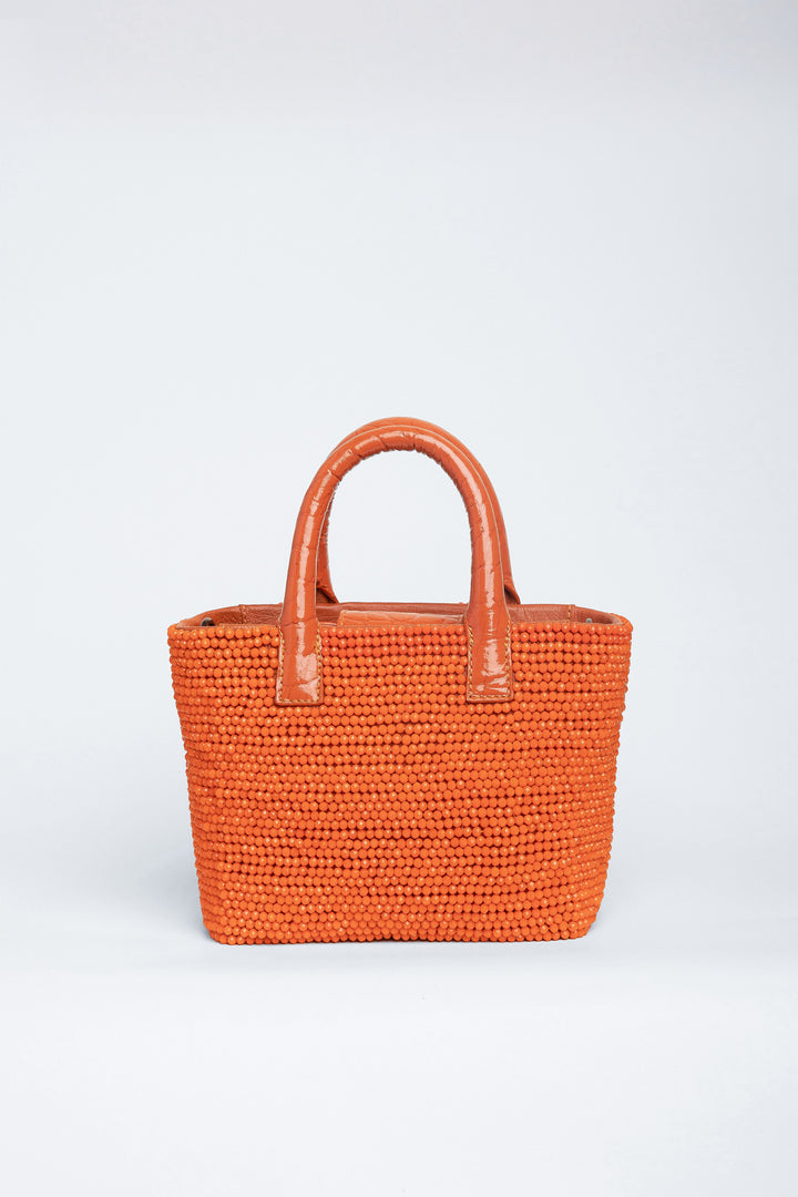 Small Matte Crystal Patent Pop tote