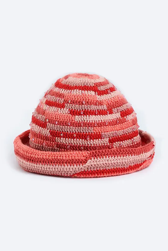 Crochet Crystal Bucket Hat
