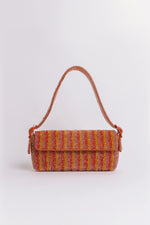 Load image into Gallery viewer, Striped crystal patent Lori shoulder bag

