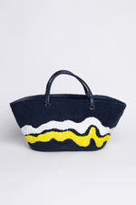 Load image into Gallery viewer, Small Wavy Terry Crescent Beach Bag