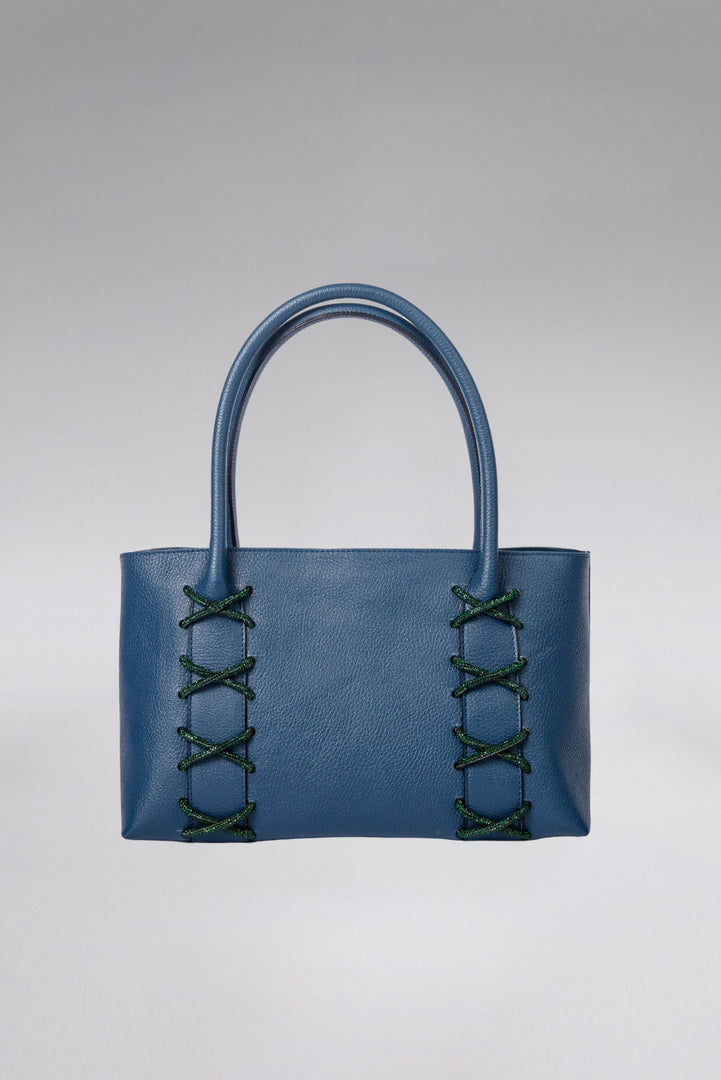 Large Kriss Leather Wedge Tote