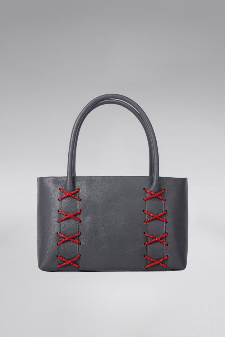 Large Kriss Leather Wedge Tote