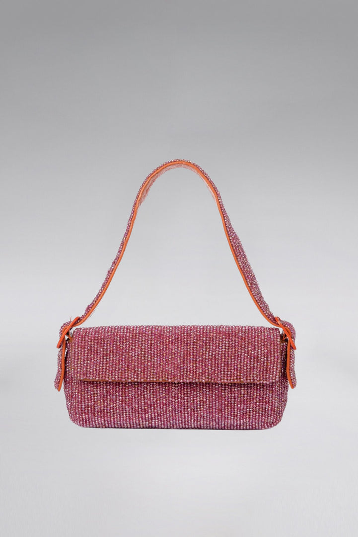 Crystal Patent Lori Shoulder Bag