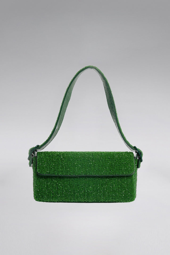 Crystal Patent Lori Shoulder Bag