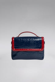 Colorblock Patent Lori Messenger Bag