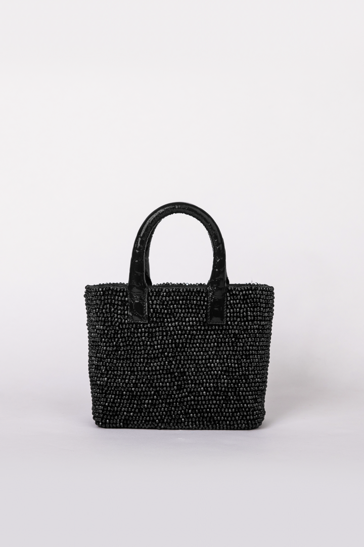 Small Crystal Patent Leather Pop Tote