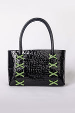 Load image into Gallery viewer, Large Kriss Patent Leather Wedge Tote