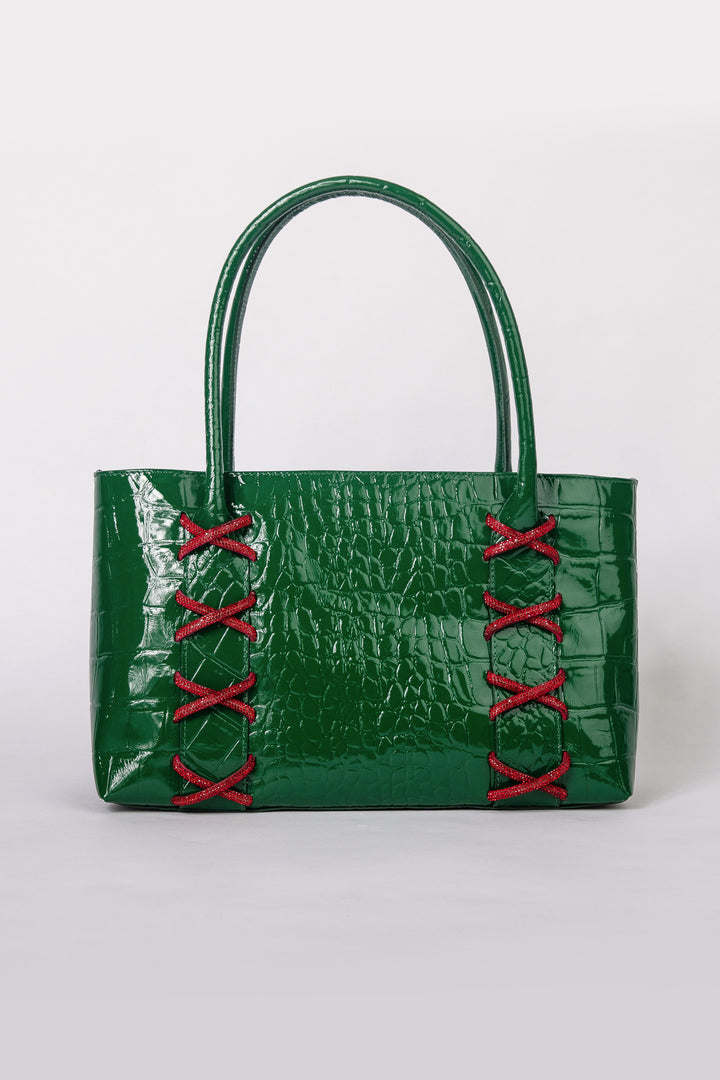 Large Kriss Patent Leather Tote