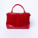 Load image into Gallery viewer, Large Willow Leather and Knit Tote Bag