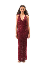 Sasha Sequin Backless Dress