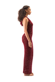 Sasha Sequin Backless Dress