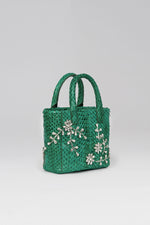 Load image into Gallery viewer, Diamond Flower Power Snakeskin Pop Tote
