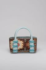 Load image into Gallery viewer, Small Kriss Aztec Carpet Wedge Tote