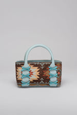 Load image into Gallery viewer, Small Kriss Aztec Carpet Wedge Tote
