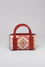 Load image into Gallery viewer, Small Kriss Kiliim Carpet Wedge Tote