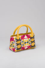 Load image into Gallery viewer, Small Kriss Lotus Carpet Wedge Tote
