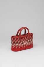 Load image into Gallery viewer, Small Ziggy Snakeskin Flap Tote